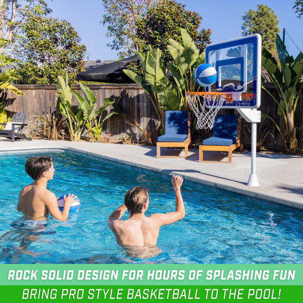 Gosports DeckMounted Splash Hoop ELITE Adjustable Height Inground Pool